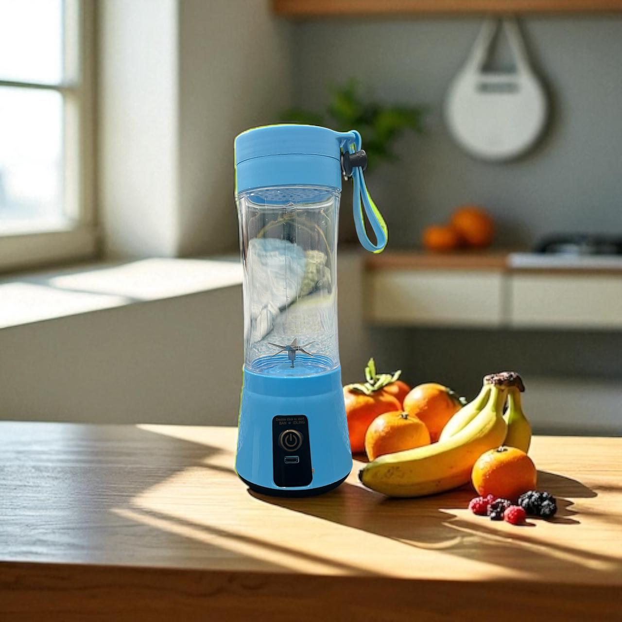 Portable USB Rechargeable Juicer Blender – 6 Blades Smoothie Maker